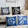 Football Club S-Schalke 04 Pillow Case For Sofa Bedside Table Bedroom Backrest Living Office Cushion Printed Square Multiple