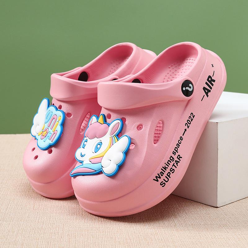 Stylish Lightweight And Unicorn Pattern Kids Clogs For Boys And Girls Ideal Beach For