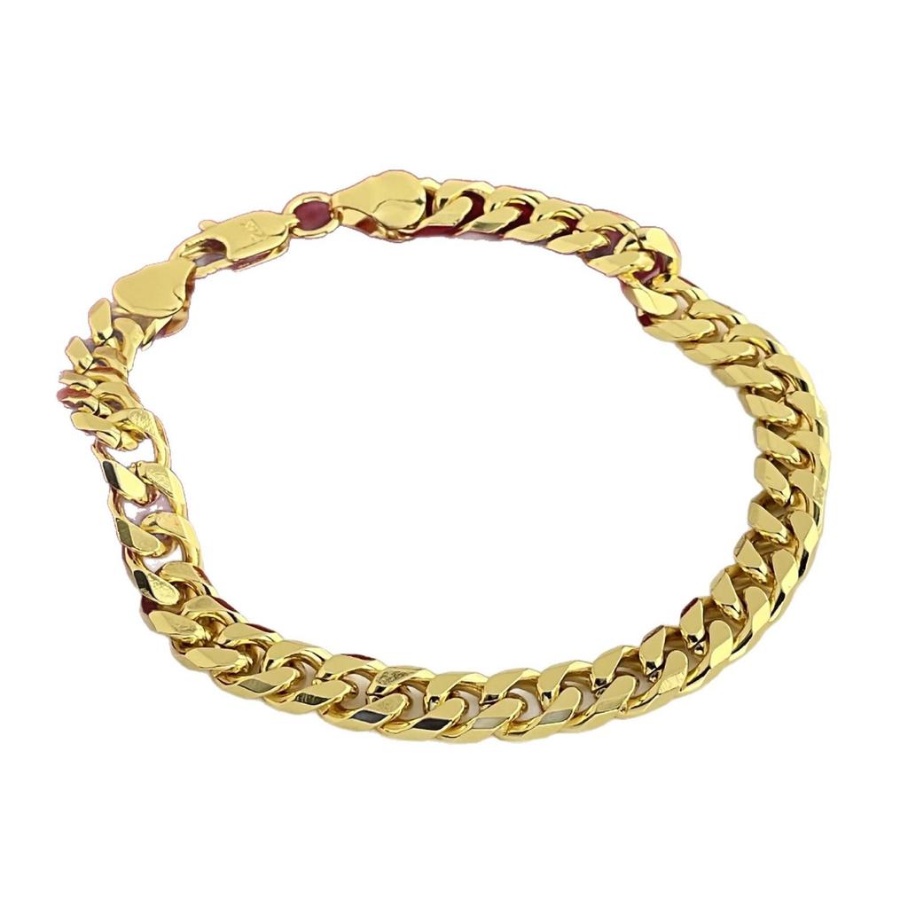 6MM Gold Plated Cuban Bracelet - Popular Influencer Style
