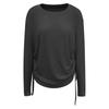 Damen Sommer Fitness Langarm Yoga Top