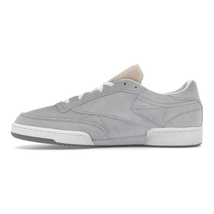 Mens JJJJound x Reebok Club C 85 Cold Grey Unisex Sneakers White Space-Grey 100073318