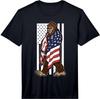 Bigfoot USA Flag 4th of July Funny Performance  Unisex T-Shirt