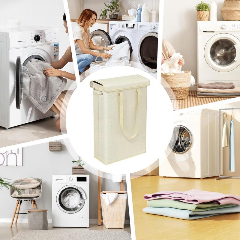 Dirty Clothes Basket Dirty Clothes Laundry Storage Basket Stable Load-Bearing Decorative Basket For Bedroom Bathroom Living Room