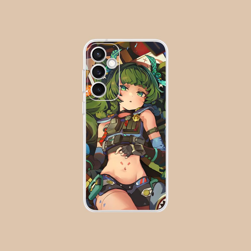 Zenless Zone Zero QingYi Phone Case for Samsung Galaxy S25 S24 S23 S22 S21Plus FE Ultra Clear Colorful Cover Pretty Cellphones