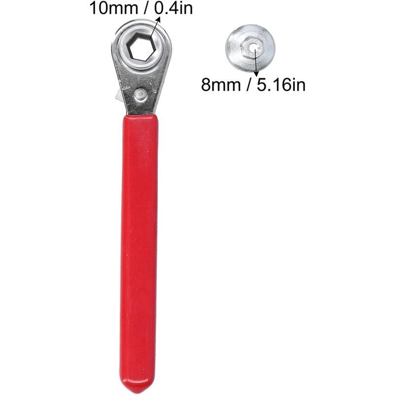 HHO-Easy To Carry And Store Compact Size Battery Terminal Wrench 8Mm+ 10Mm Ratchet Functionality