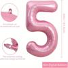 40inch Pink Foil Birthday Balloons Helium Number Ballon Figures Wedding Decor Birthday Party Decorations Baby Shower Globos 5