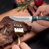 WXCOO 1 Stück Küchen-Steakmesser Obstschneidemesser Fleischschneider Allzweckmesser Edelstahl Metzgeresser Küchenzubehör