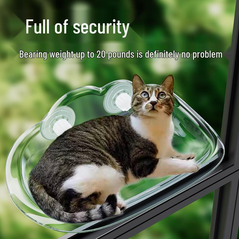 Universal Cat Hammock with Suction Cups - Wall-Mounted Hanging Bed for All Seasons