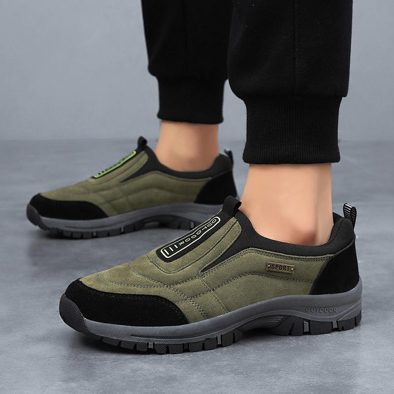 Pantofi de toamnă noi pentru vârsta mijlocie și vârstnici, pantofi de drumeție off-road, pantofi sport și de agrement ușori cu o pedală, de exterior, antiderapanți