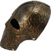 Detaillierte Antike Bronze Biochemische Soldat Maske Ideal Für Halloween-Veranstaltungen Und Cosplay