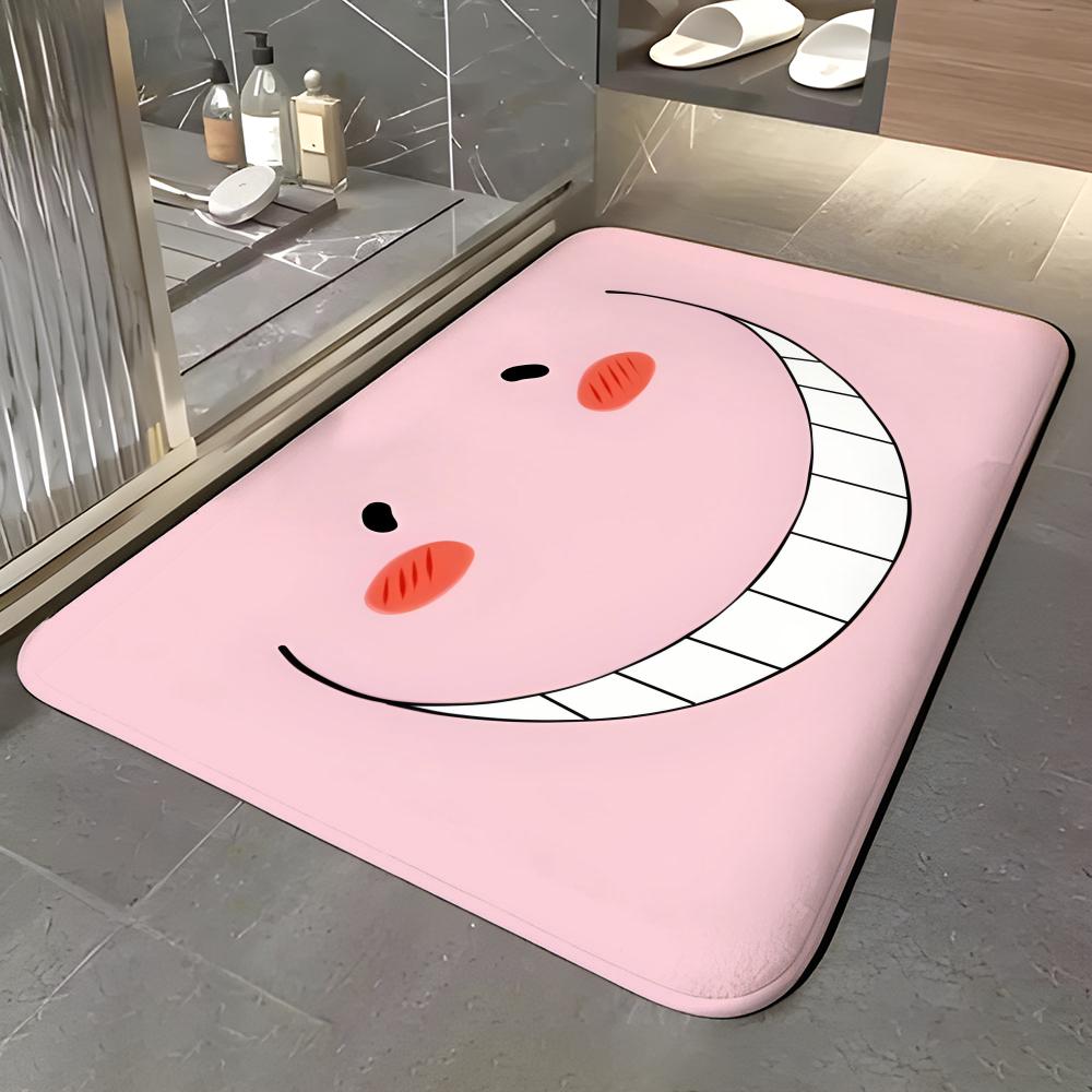 anime A-Assassination Classroom Floor Mat Soft Flannel Entrance Door Mat Non Slip Absorbent Bathroom Bedroom Floor Rug