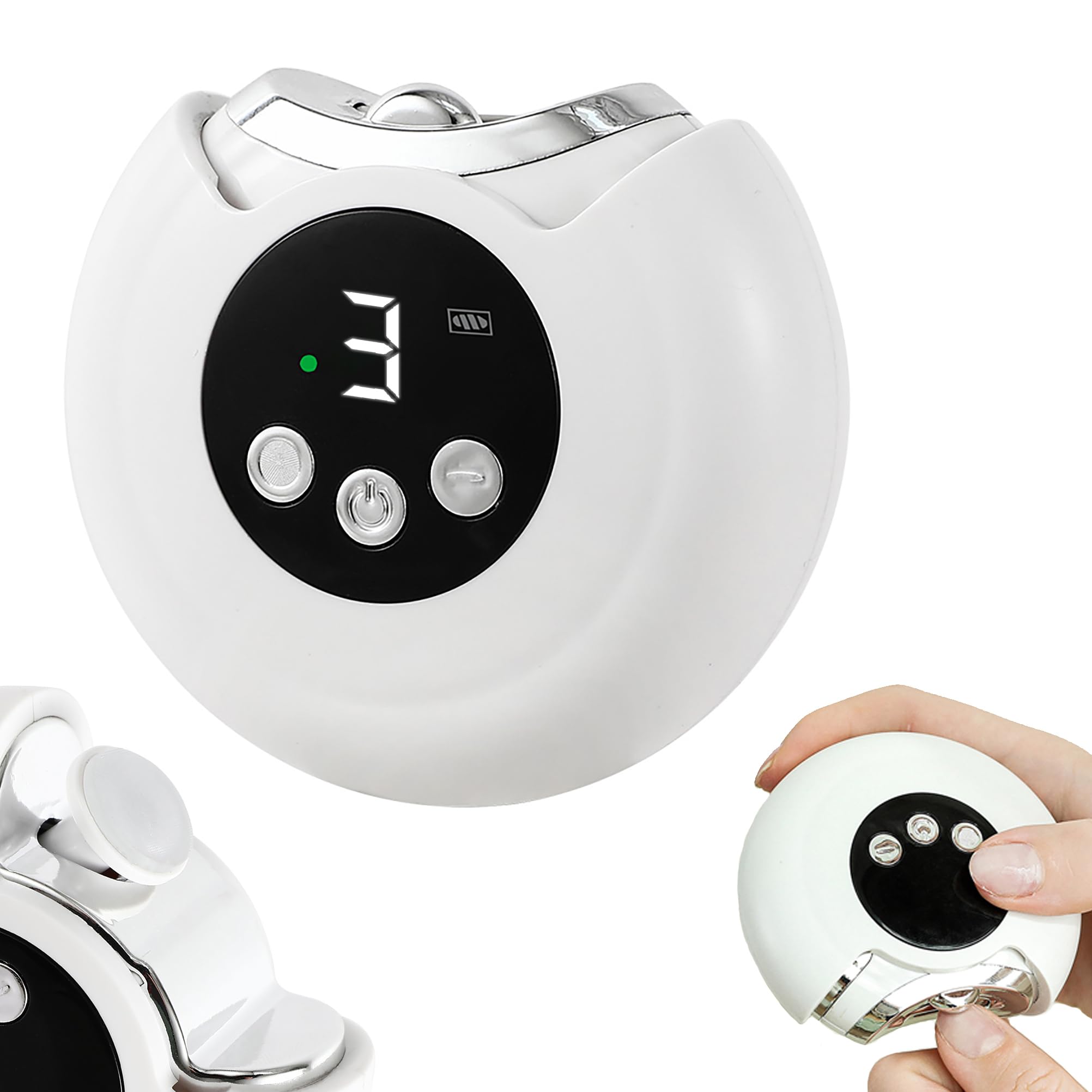 

Электрические кусачки и пилка для ногтей Улучшенные автоматические электрические кусачки для ногтей и полировщик для ногтей с 3 светодиодами Низкий Легкий Включает безопасный для отходов Идеальный для