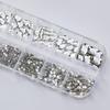 12Grids Flatback Glass Nail Art Rhinestone Multi-shape Crystal Nail Art Gemstones Nail Accessory