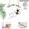 2D Flat Retro Aluminum Wall Stickers, Available In Multiple Sizes. Bee-themed Thank-you Pendant, with A Simple, Artistic Design, Making It A Perfect