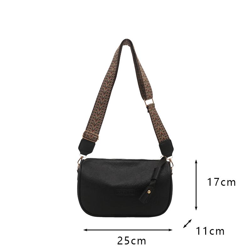 Vintage Fashion Versatile New Women Lady Bags Solid Color High-Grade Texture Simple Generous Temperament Crossbody Shoulder CLE