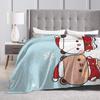 Warm Soft Blanket Bear And Panda Bubu Dudu Kawaii Bear Throw Blanket  Flannel Bedspread For Couch Chair Sofa Bed Sofa Bed Cover