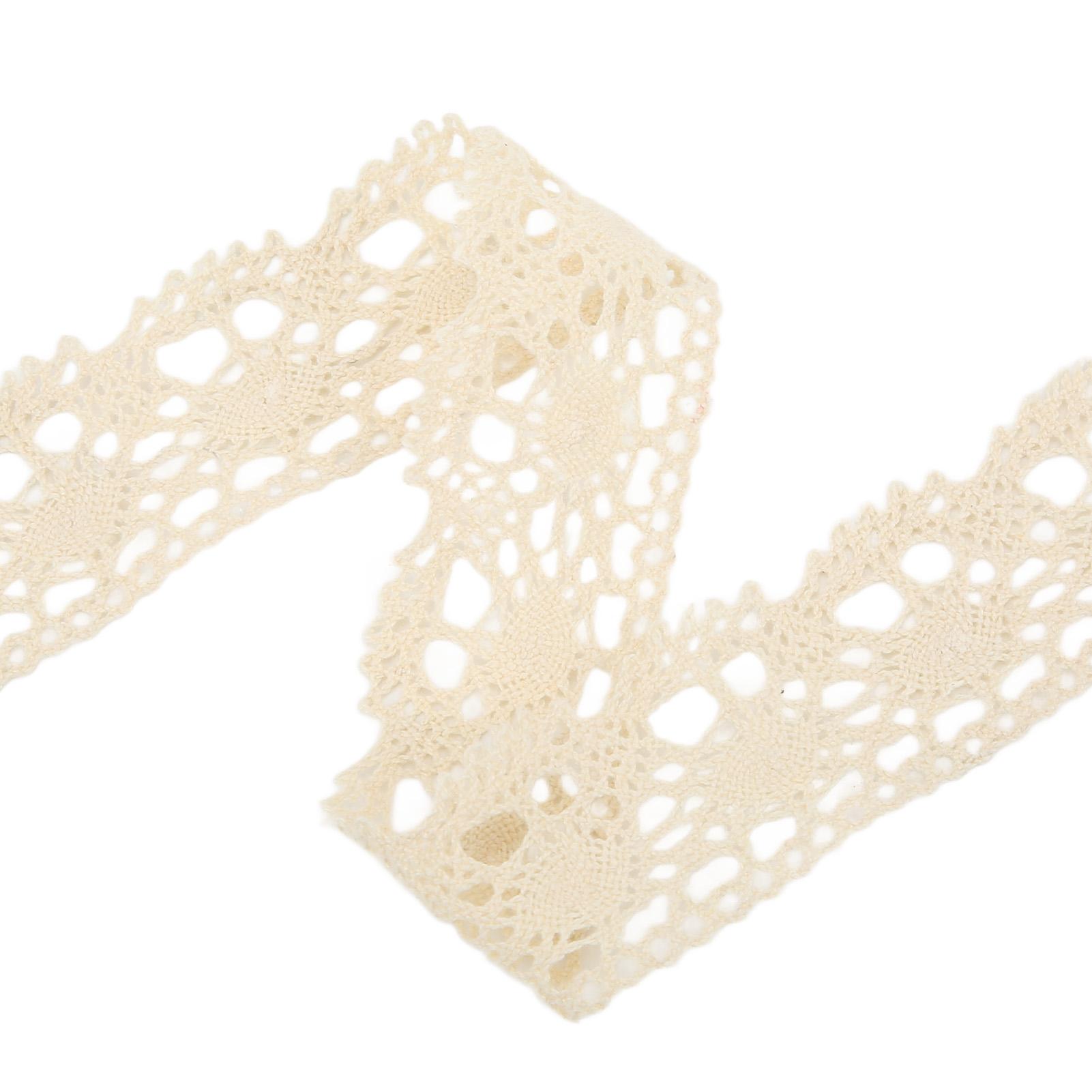 Lace Ribbon   Cotton Net 4cm Width 10 Yards Exquisite Fabric Lace Trim for Curtain Clothes Tablecloth Gift Decoration