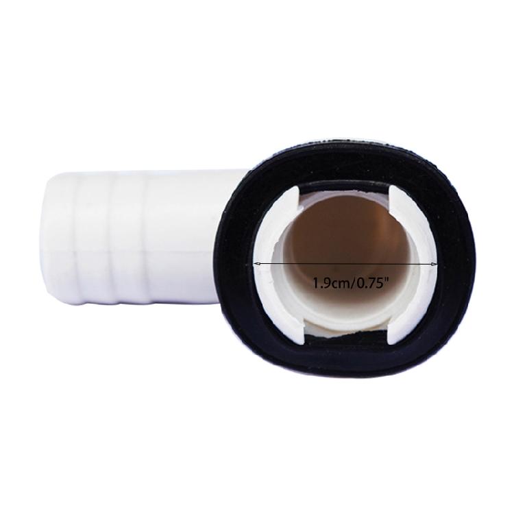 Drain Hose Connector Diamater 19mm/0.75Inch Drain Hose Connector Replacement with Rubber Rings Easy To Install