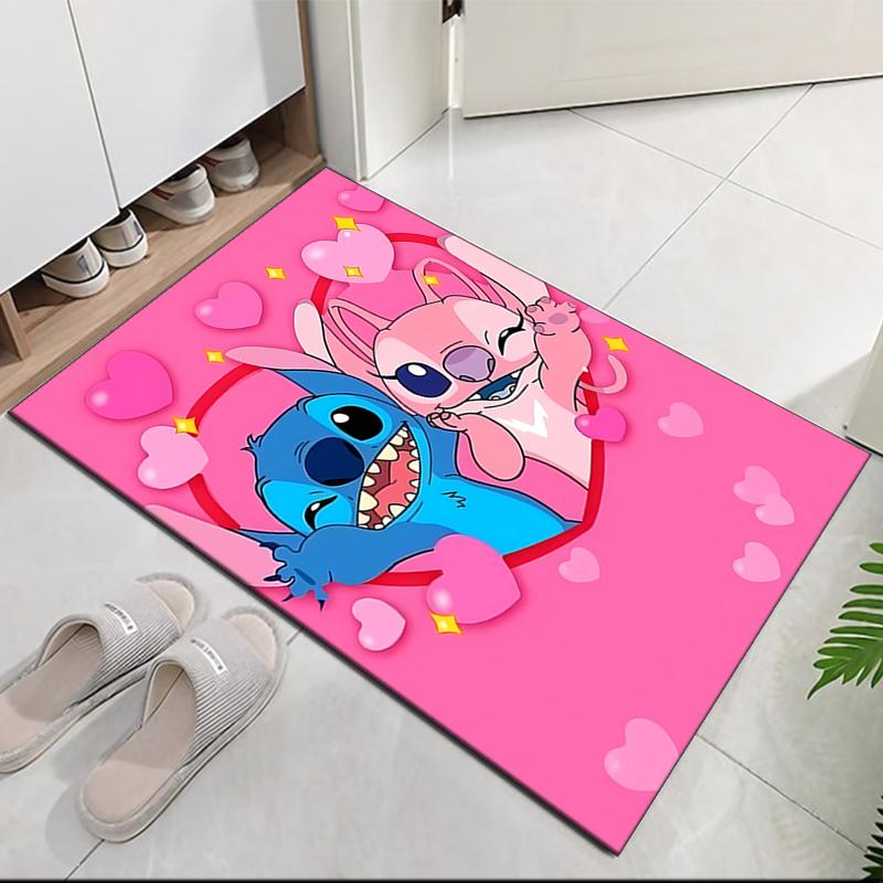 Stitch Printed Carpet, for Office Chair Living Room Bedroom Kitchen Room Decor Gifts.