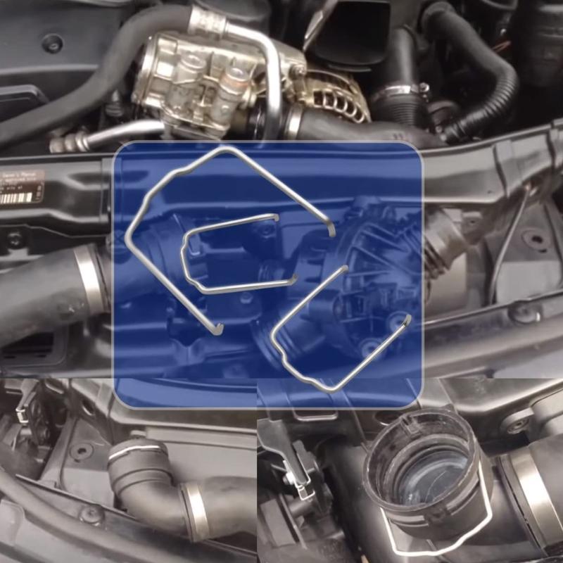 154 23 Radiator Hose Clip Replacement Parts, Metal Retaining Spring Clips for E39 E38 E60 E90 Vehicle Cooling System Use Tasks