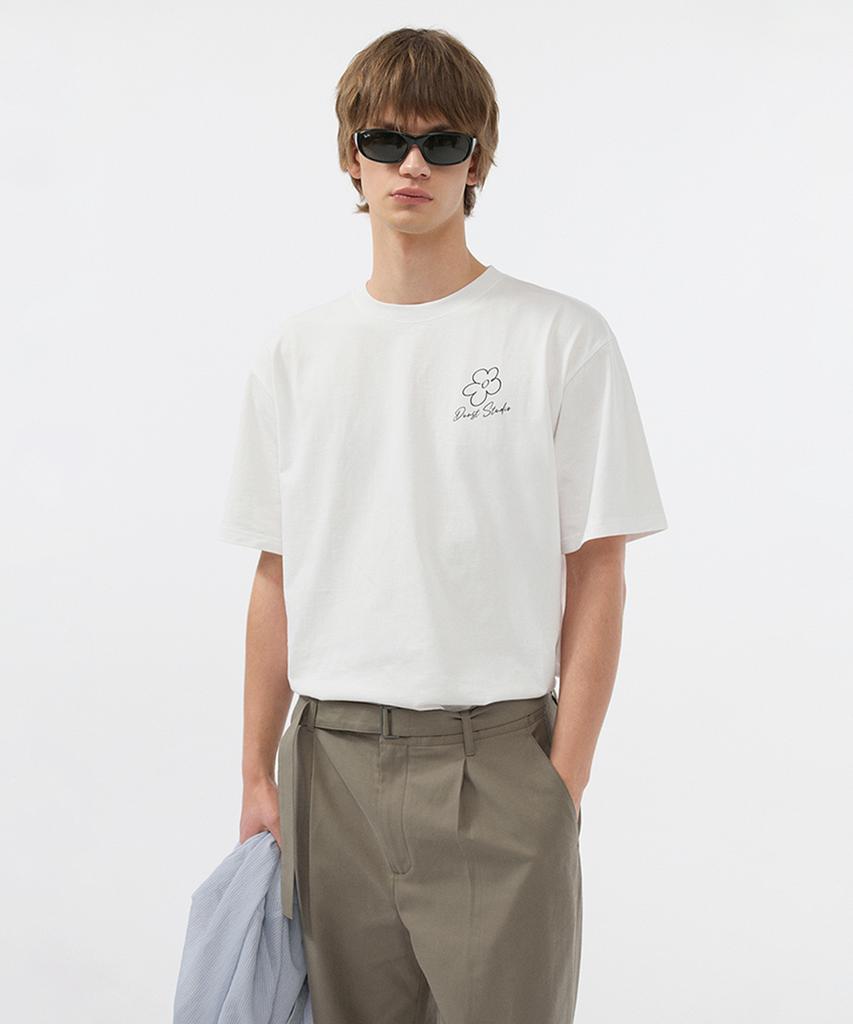 Deonseuteupomaen Drawing Bloom Logo T-Shirt_Unisex_Udts5B130_Off White