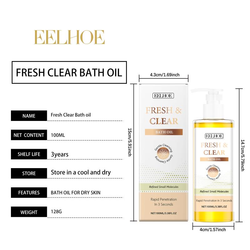 Sensitive Skin Chamomile Bath Oil Deep Cleansing Exfoliator Nourish Skin Tone Lightening Shower Use