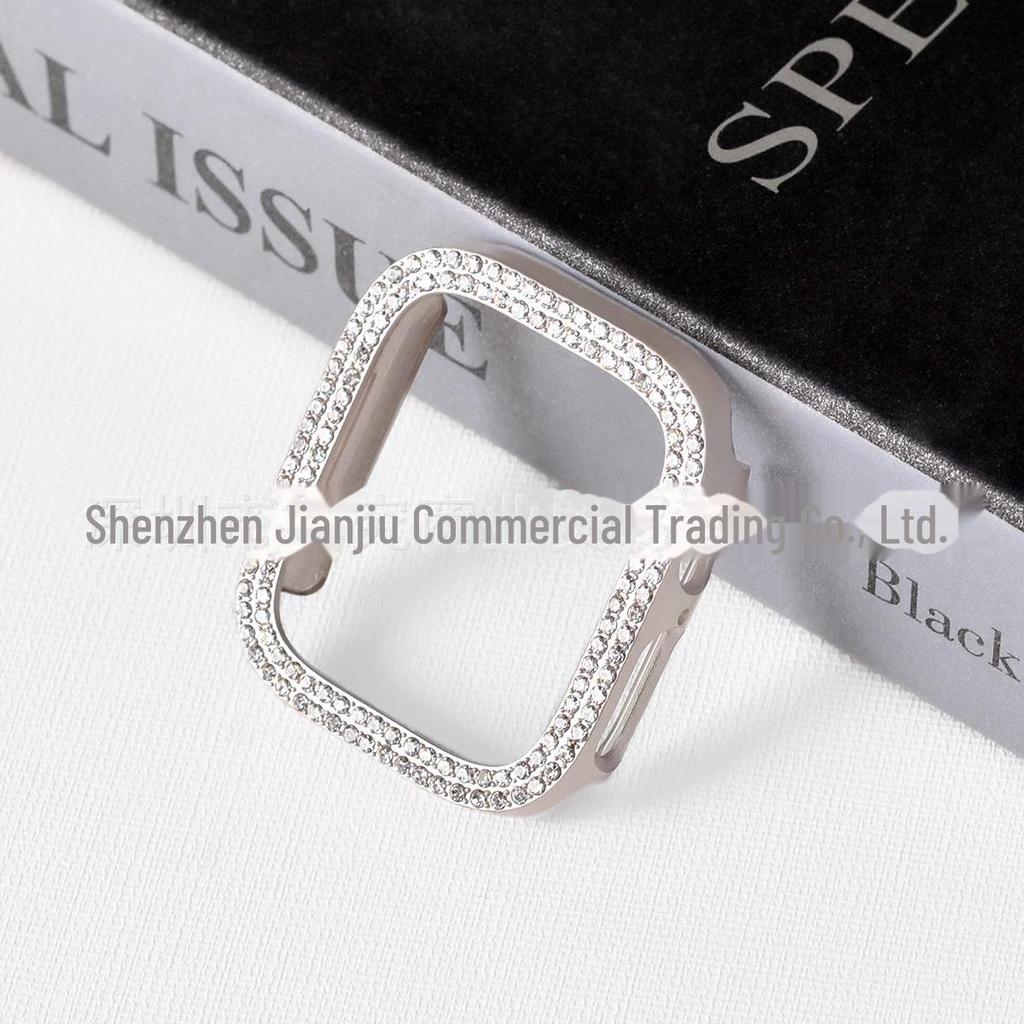 Koperta 46 mm z diamentami do zegarka Apple Watch Series 3-10