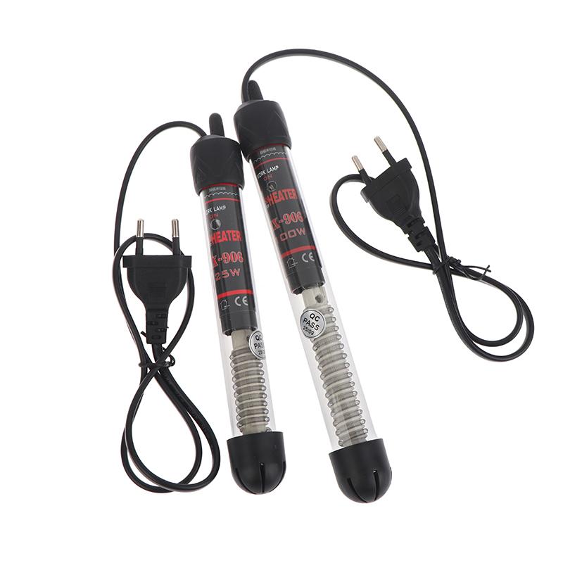 Eu Plug Adjustable Temperature Thermostat Heater Rod Glass Aquarium Heater 25-300W Submersible Fish Tank Water Heating Rod