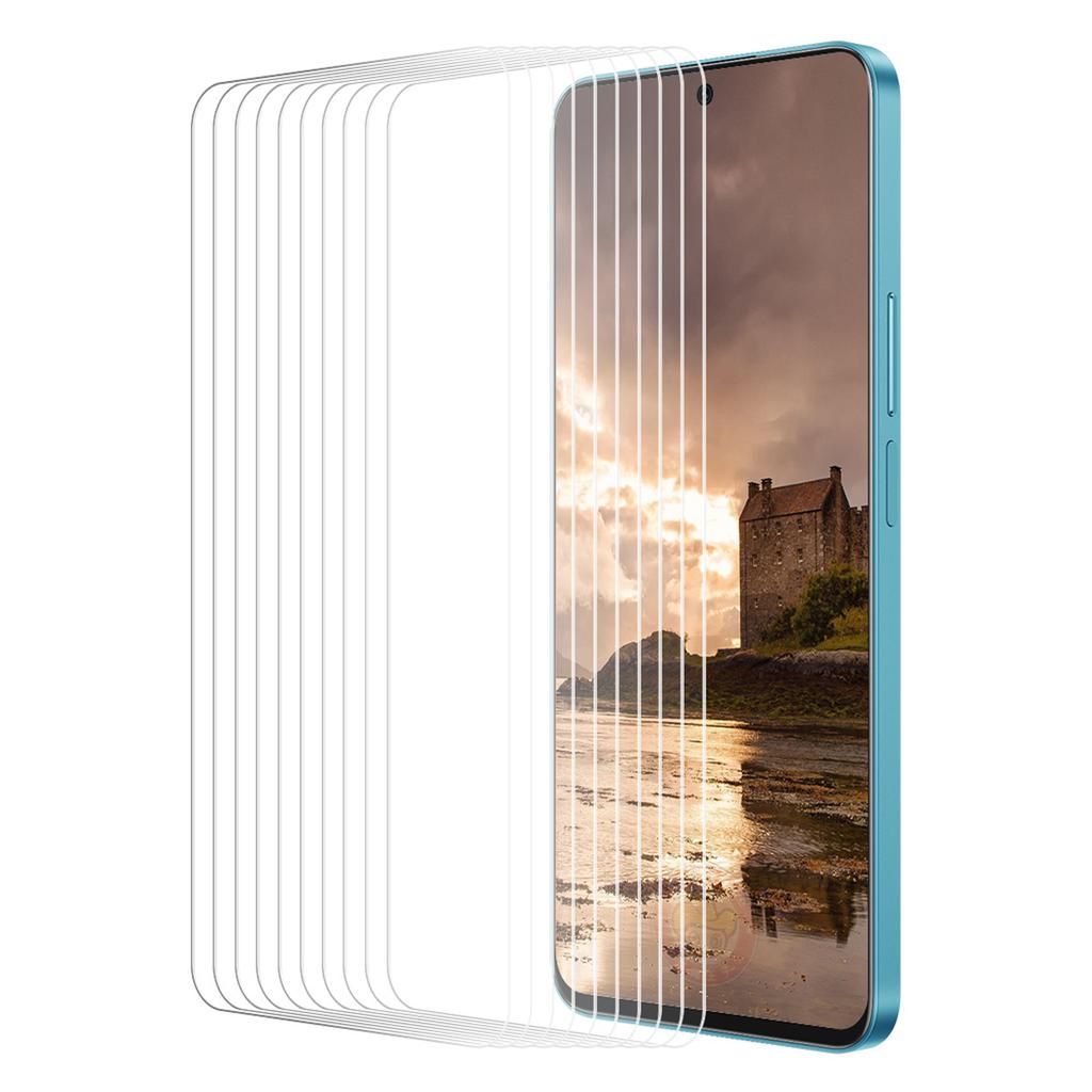 ENKAY HAT PRINCE 10Pcs For vivo iQOO Z7x 5G Screen Protector Clear Large Arc Edge Full Glue Film
