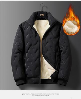 Winter Cashmere Cotton-padded Jacket Men's Loose Plush Thickened Cotton-padded Jacket Trendy Cotton-padded Jacket