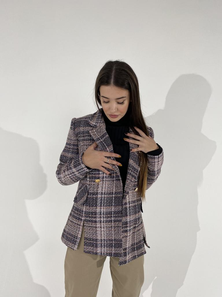 Fi More Plaid Jacket 5492 36 Pink