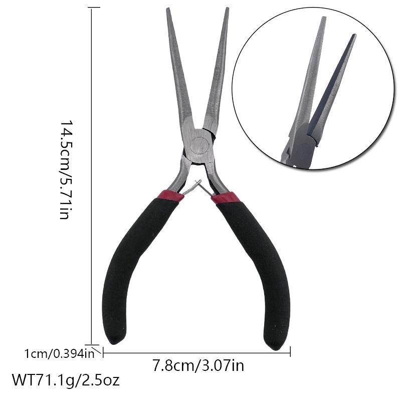 Handmade 5" Pink Handle Toothless Needle Nose Jewelry Pliers Set