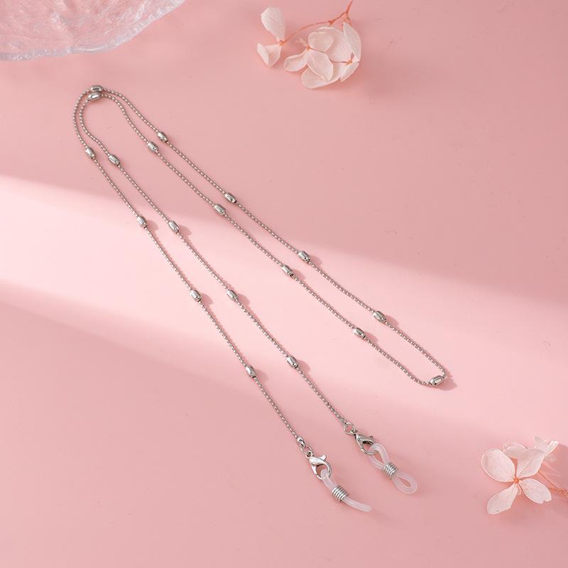 NOWY Łańcuszek do okularów Damski Sznurek do okularów Akcesoria Smycz do okularów Pasek Okulary przeciwsłoneczne z łańcuszkiem Naszyjnik Łańcuszek do maski YJL02