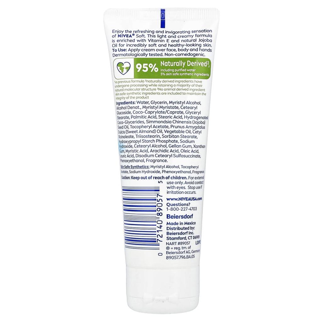 Refreshing, Soft Moisturizing Cream, 74G(2.6Oz)