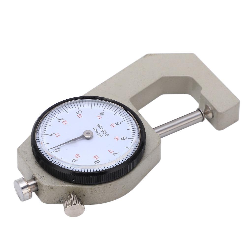 Pointer Display Thickness Micrometer 0-20mm Range Portable Thickness Meter  For Fabrics