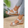 Sandals New Color Platform Fashion Large Size Super High Heel Women's Shoes Magic Belt Light