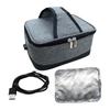 Heated Lunch Box with Zipper Electric Heating Bag for Travel Office Camping