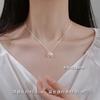 Silver Pearl Clavicle Necklace Light Luxury Niche Advanced Women Jewelry