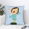 Vintage Nara Square Pillowcases Polyester Home Yoshitomos Cushion Cover Creative Decorative Pillowcase 40*40