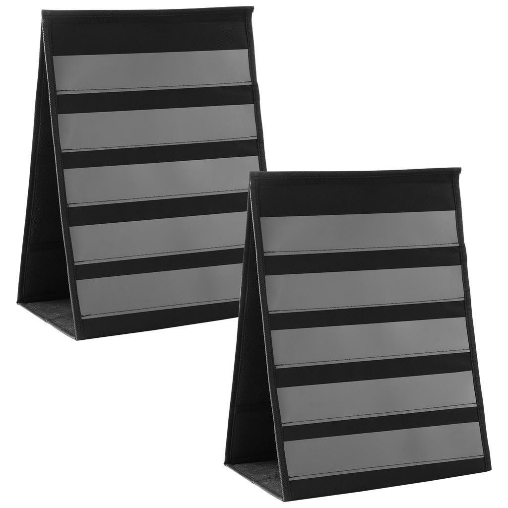 2 Pcs Portable Sticker Display Stand 5 Layer Desktop Sticker Display Organizer Rack Double Sided Storage Holder for Collectors