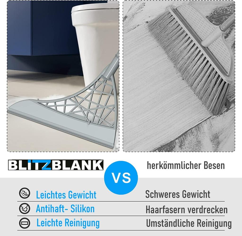 BLITZBLANK Magic Broom Silicone Sweeping Broom Mop Floor Wiper Cleaner