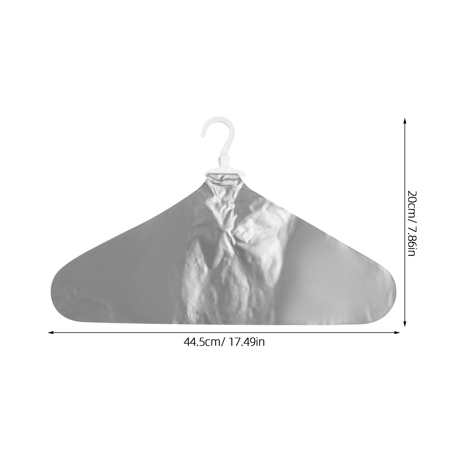 

3Pcs Inflatable Clothes Hangers Foldable Portable Travel Drying Wrinkle Resistant Closet Organizer Lightweight Clothes Holder серый