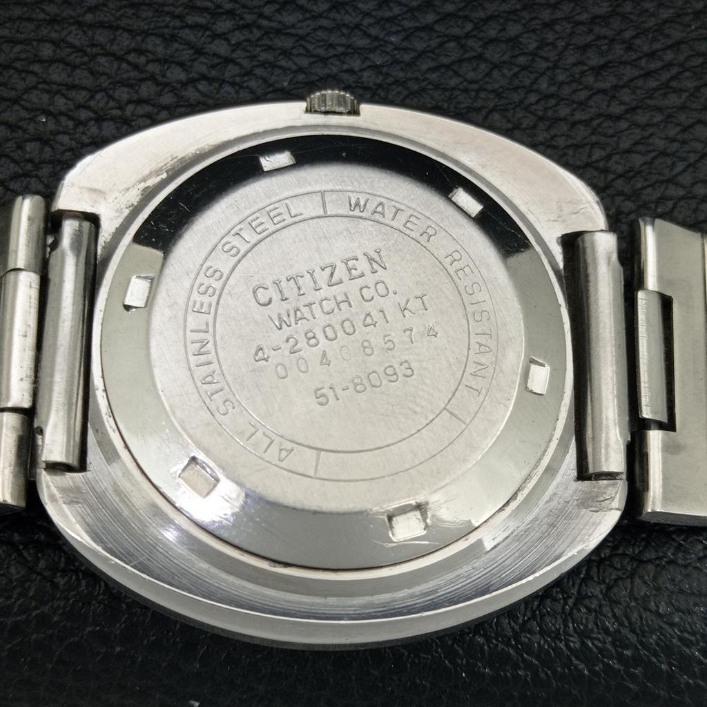 GENUINE VINTAGE CITIZEN AUTOMATIC 8200 JAPAN MENS BLUE DIAL WATCH a709325-1