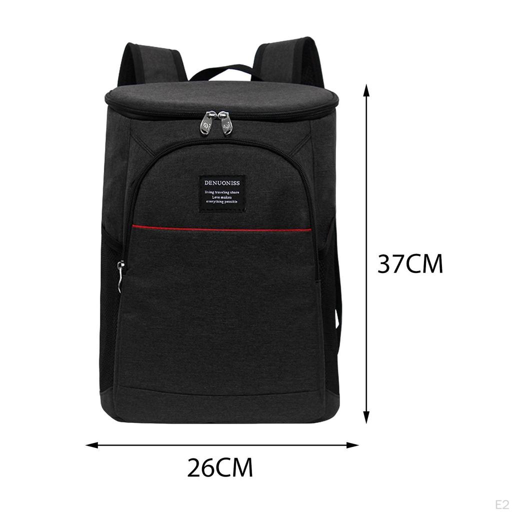 Backpack Thermal Bag Portable 2 Insulated Compartments Large Capacity Picnic for