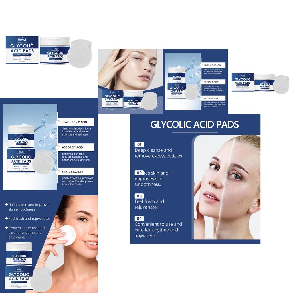 Hoygi Exfoliating Cotton Pads Gentle Repair Brightening Cleansing Exfoliation For Radiant Skin