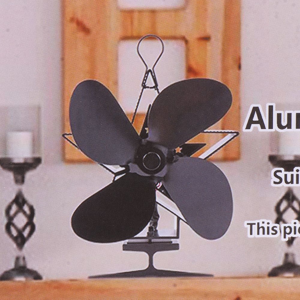 Ecofan 4-Blatt Luftstrom Wärme Leistung Herdplattenlüfter Holzfeuerung Wärmeverteilung Für Holzofen