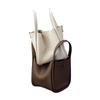 Small and Medium-sized Vegetable Baskets Made of Genuine Leather, One Shoulder Large Capacity, Niche Commuting Hand-held Bucket Bag
