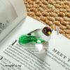 Mini Glass Bird Figurine Transparent Animal Statue Gifts Decorative Figurine