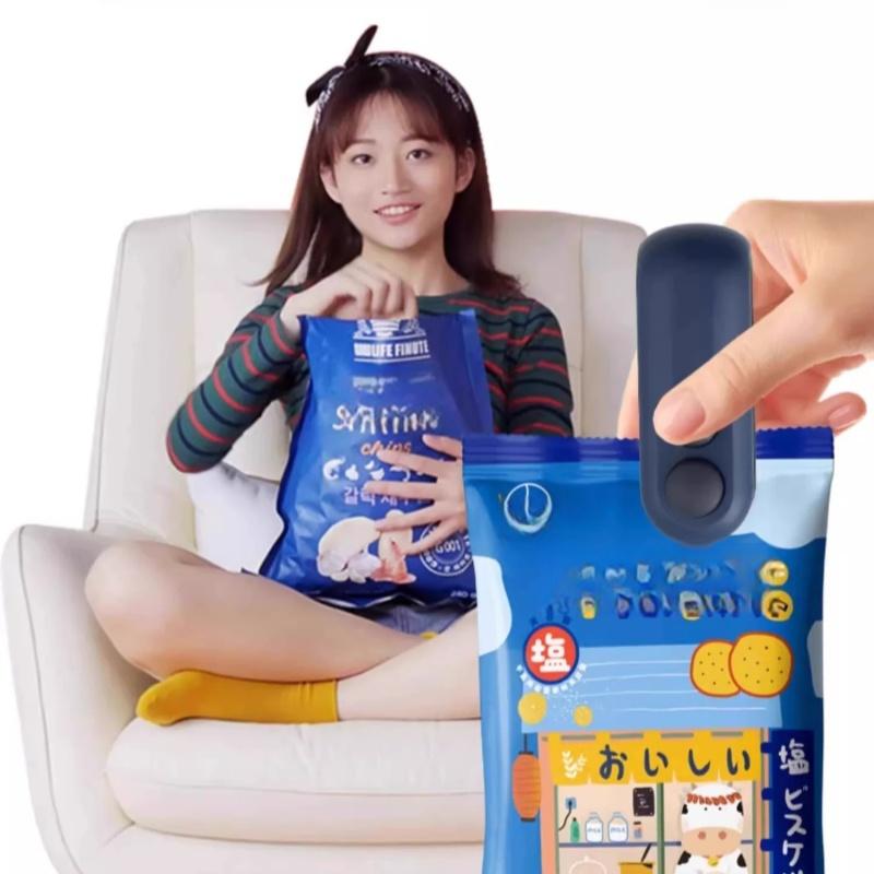 Electric Plastic Bag Sealer Magnetic Handheld Heat Sealing Machine 2in1 USB Packaging Bag Sealer Clip Kitchen Gadgets Home Items