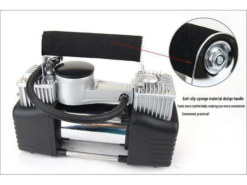 220V Dual Cylinder Electric High Pressure Car Tire Pump for Home Use